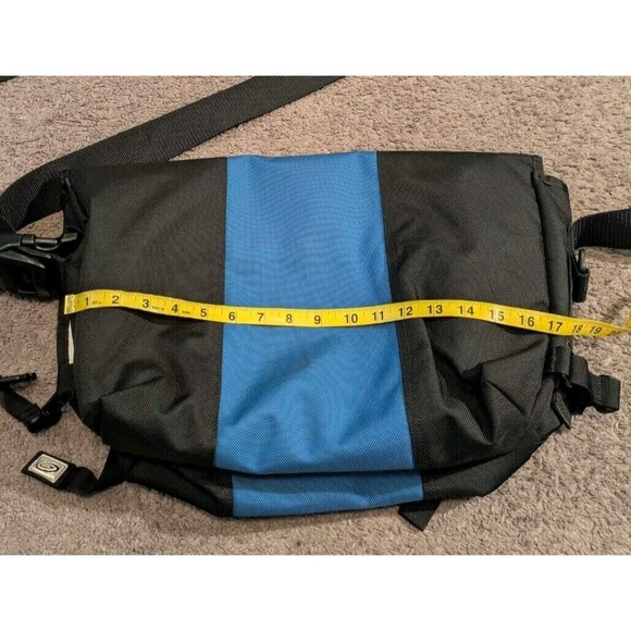 RARE Timbuk2 Google Chrome Blue / Black Messenger Bag Made in San Francisco - Picture 9 of 10